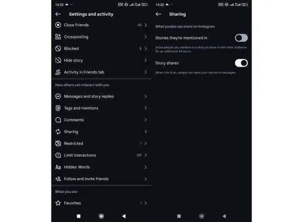 فعال کردن Add to Story برای پست&zwnj;هایی که شما تگ شده&zwnj;اید