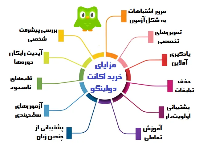 مزایای خرید اکانت دولینگو پلاس / سوپر دولینگو