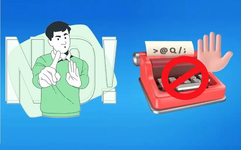 استفاده نکردن از کلمات ممنوعه در محتوا